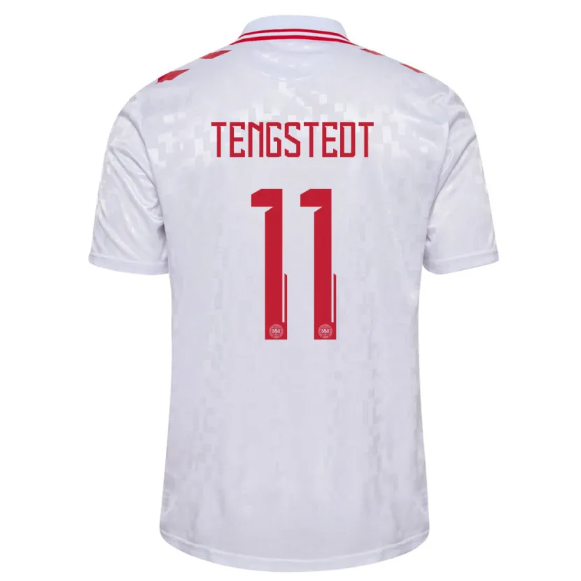 Danxen Women Denmark Casper Tengstedt #11 White Away Jersey 24-26 T-Shirt