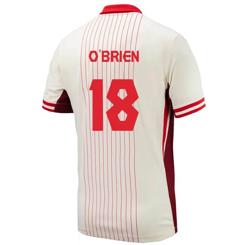 Danxen Women Canada Alexander O'brien #18 White Away Jersey 24-26 T-Shirt