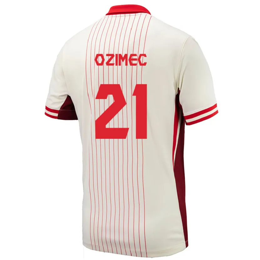 Danxen Women Canada Lucas Ozimec #21 White Away Jersey 24-26 T-Shirt