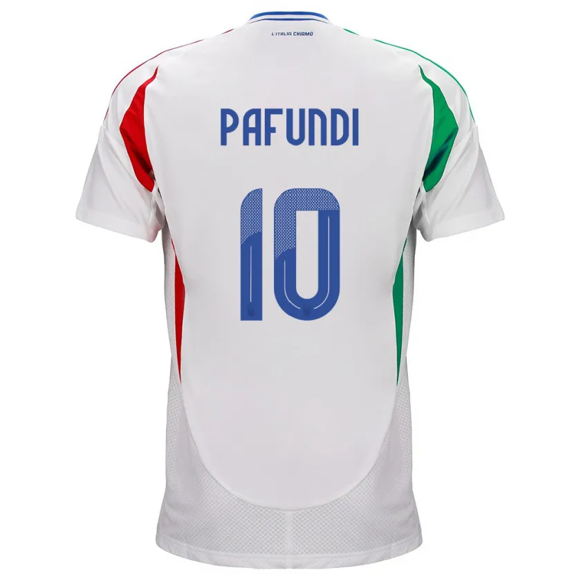 Danxen Women Italy Simone Pafundi #10 White Away Jersey 24-26 T-Shirt