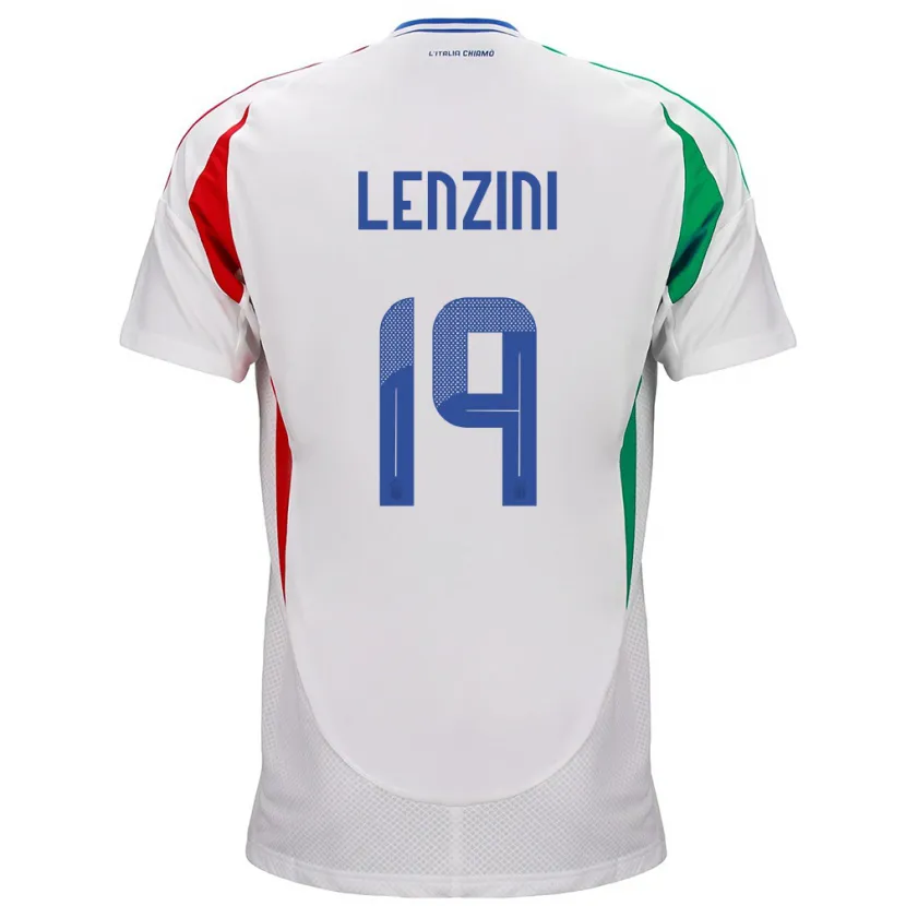 Danxen Women Italy Martina Lenzini #19 White Away Jersey 24-26 T-Shirt