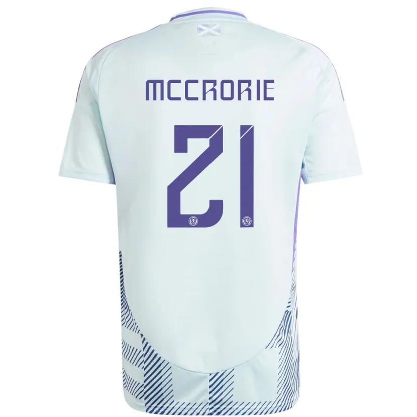 Danxen Women Scotland Robby Mccrorie #21 Light Mint Blue Away Jersey 24-26 T-Shirt