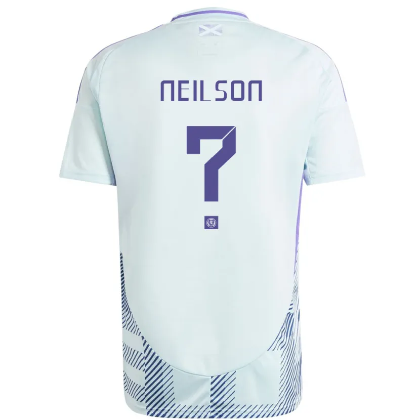 Danxen Women Scotland Lewis Neilson #0 Light Mint Blue Away Jersey 24-26 T-Shirt