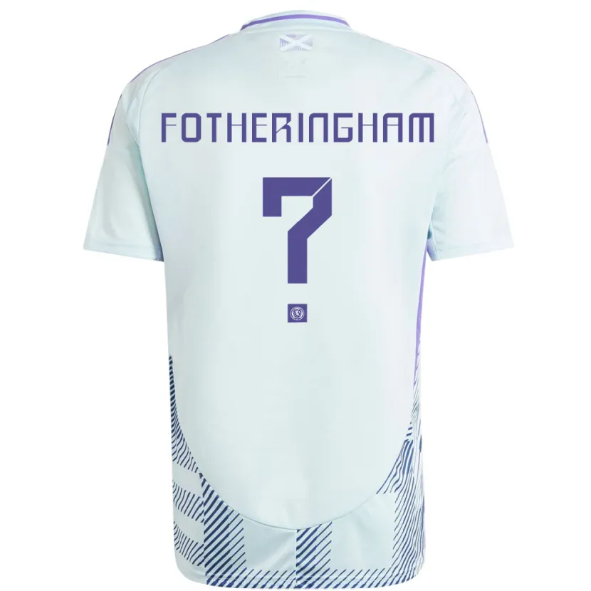 Danxen Women Scotland Kai Fotheringham #0 Light Mint Blue Away Jersey 24-26 T-Shirt
