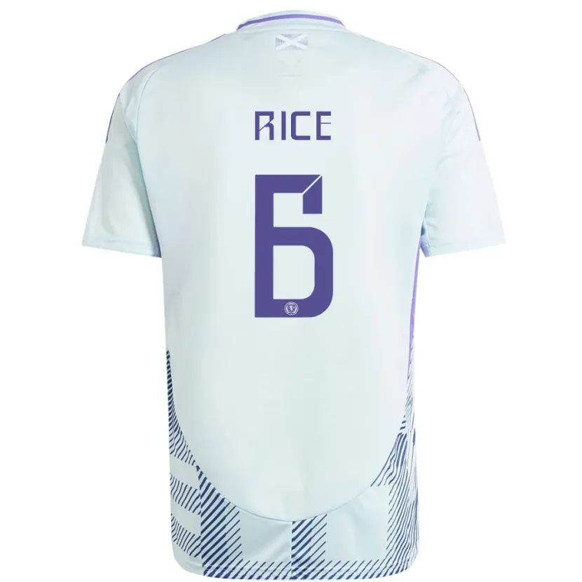 Danxen Women Scotland Bailey Rice #6 Light Mint Blue Away Jersey 24-26 T-Shirt