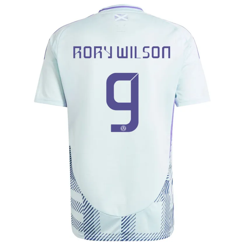 Danxen Women Scotland Rory Wilson #9 Light Mint Blue Away Jersey 24-26 T-Shirt