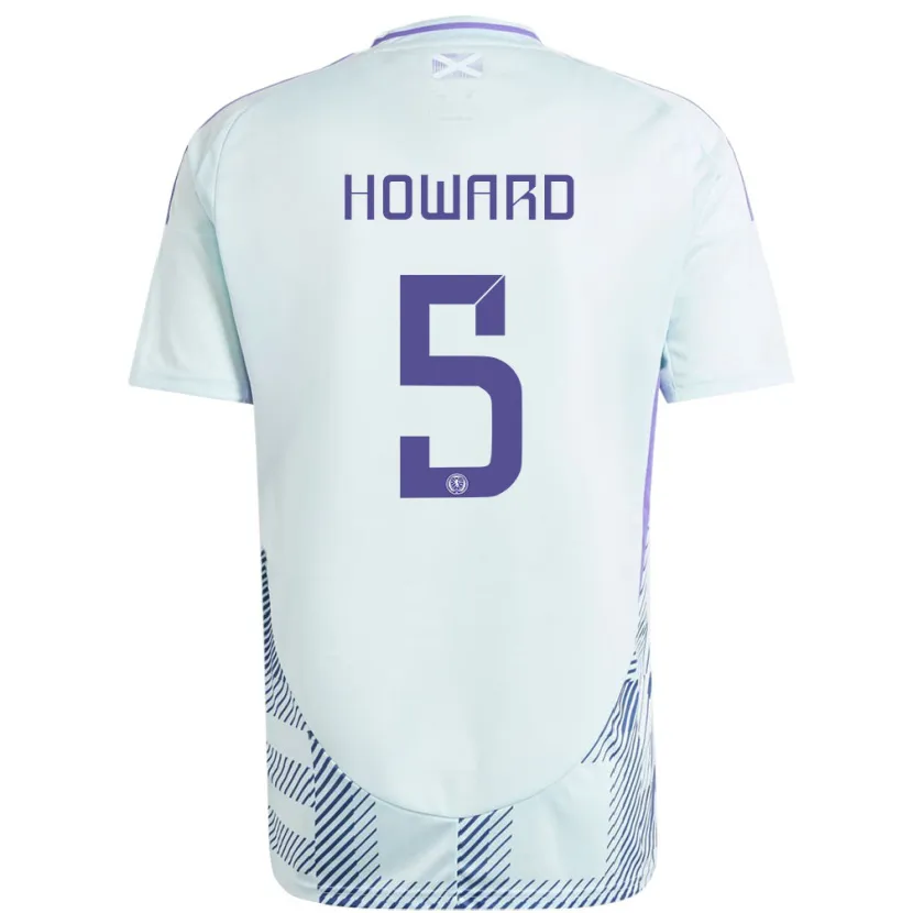Danxen Women Scotland Sophie Howard #5 Light Mint Blue Away Jersey 24-26 T-Shirt
