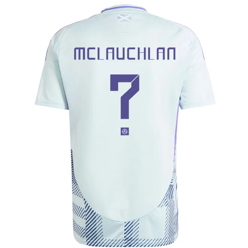 Danxen Women Scotland Rachel Mclauchlan #0 Light Mint Blue Away Jersey 24-26 T-Shirt