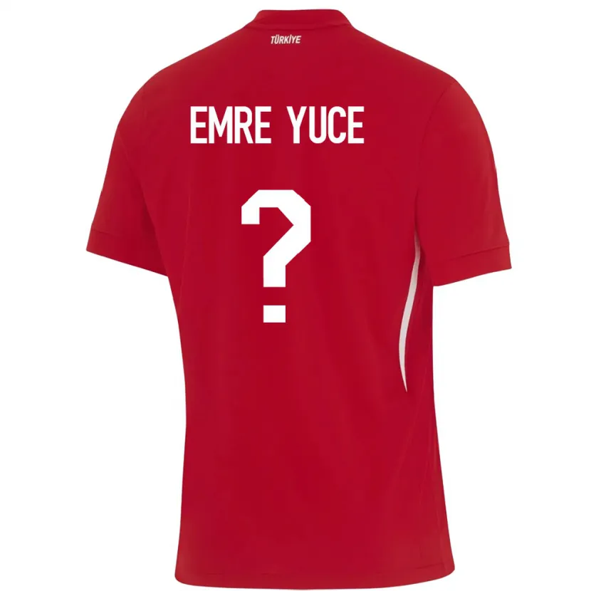 Danxen Women Turkey Yunus Emre Yüce #0 Red Away Jersey 24-26 T-Shirt