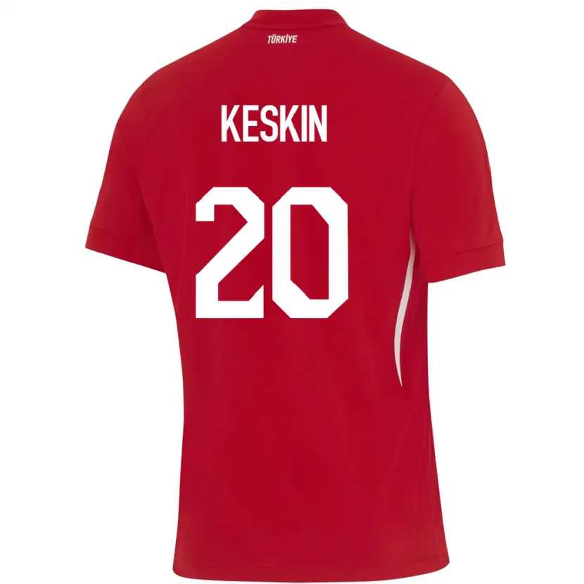 Danxen Women Turkey Elif Keskin #20 Red Away Jersey 24-26 T-Shirt