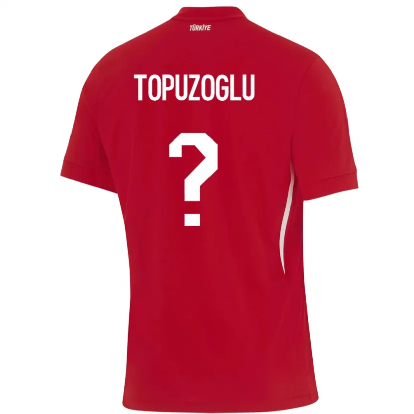 Danxen Women Turkey Berna Topuzoğlu #0 Red Away Jersey 24-26 T-Shirt