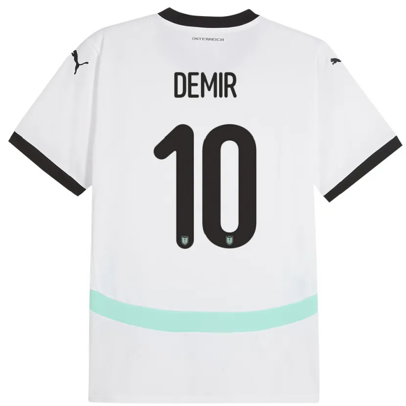 Danxen Women Austria Yusuf Demir #10 White Away Jersey 24-26 T-Shirt