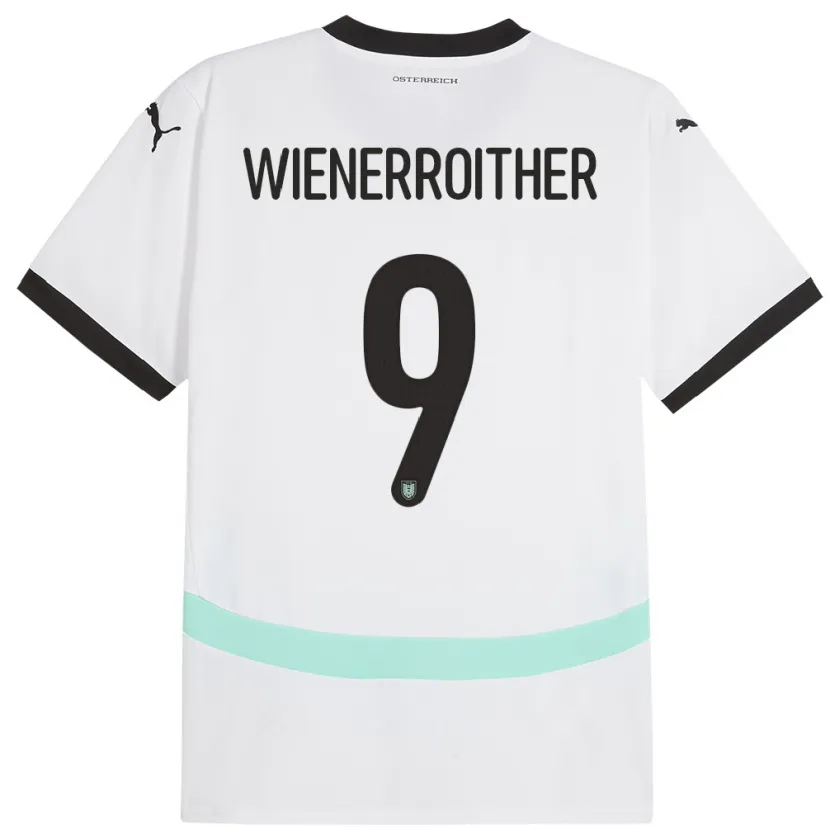 Danxen Women Austria Katja Wienerroither #9 White Away Jersey 24-26 T-Shirt