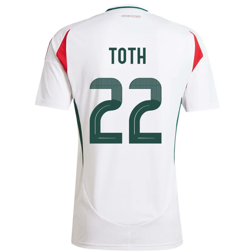 Danxen Women Hungary Balázs Tóth #22 White Away Jersey 24-26 T-Shirt