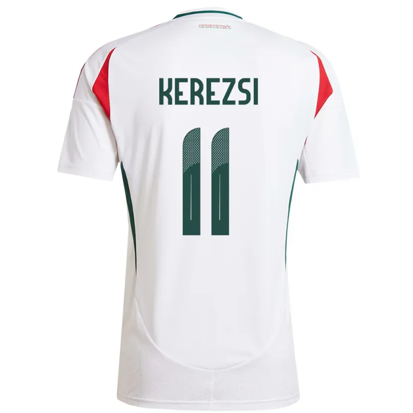 Danxen Women Hungary Zalán Kerezsi #11 White Away Jersey 24-26 T-Shirt