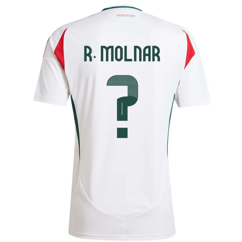 Danxen Women Hungary Rajmund Molnár #0 White Away Jersey 24-26 T-Shirt