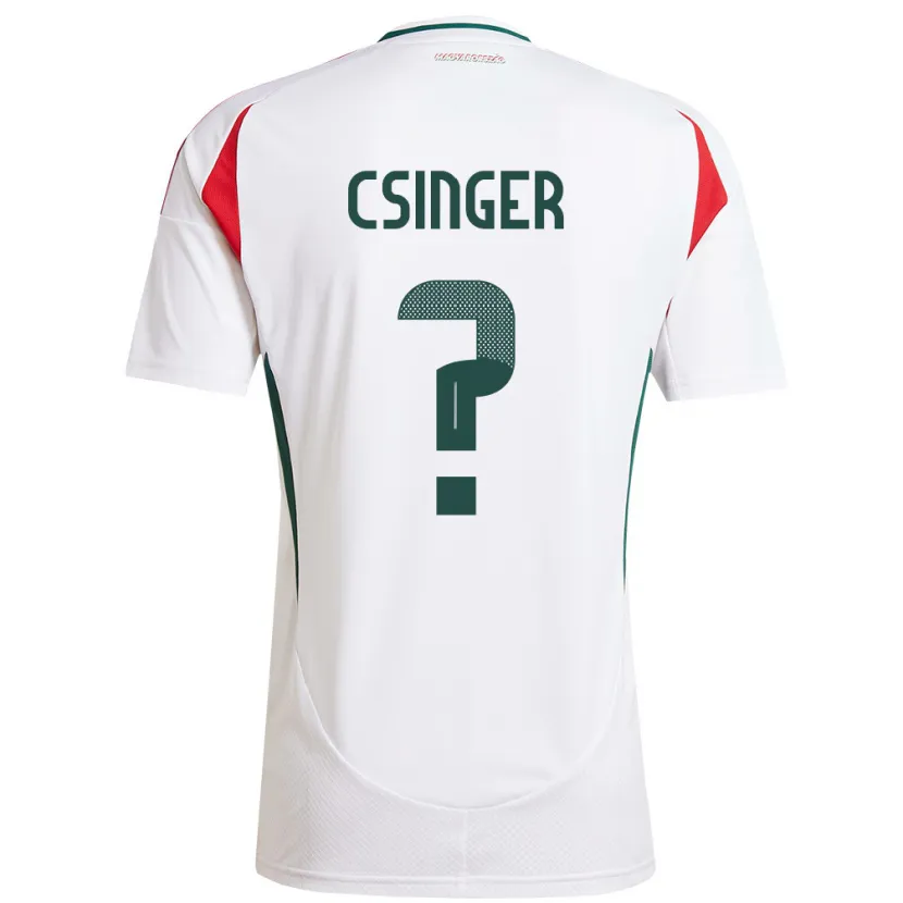 Danxen Women Hungary Márk Csinger #0 White Away Jersey 24-26 T-Shirt