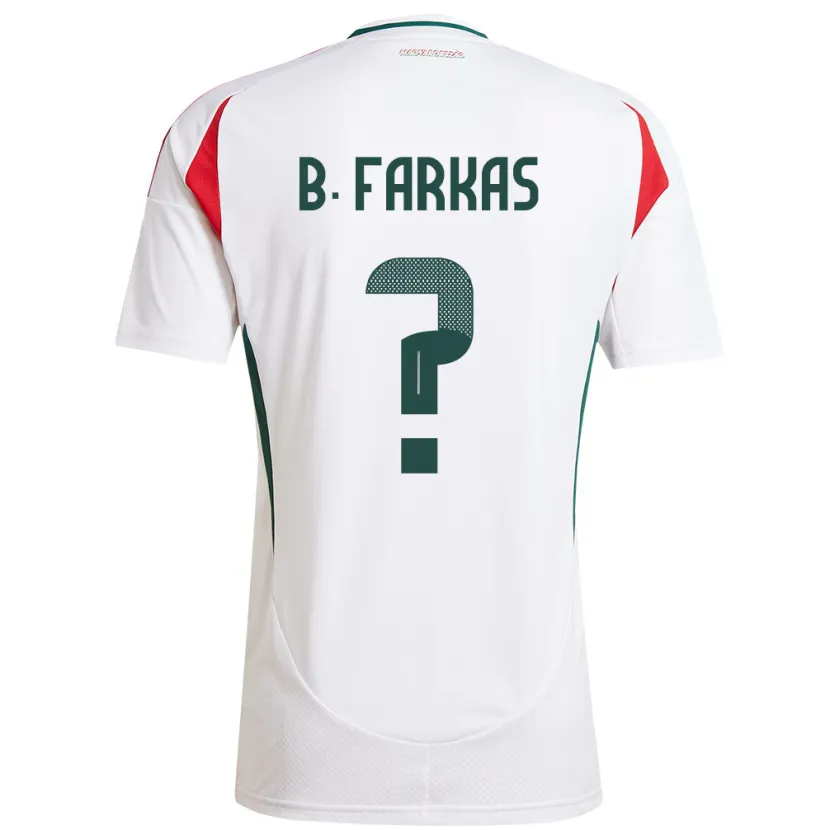 Danxen Women Hungary Bendegúz Farkas #0 White Away Jersey 24-26 T-Shirt