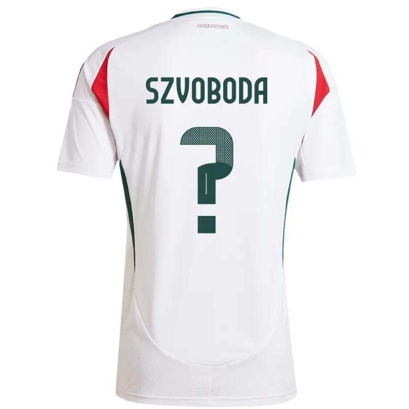 Danxen Women Hungary Dániel Szvoboda #0 White Away Jersey 24-26 T-Shirt