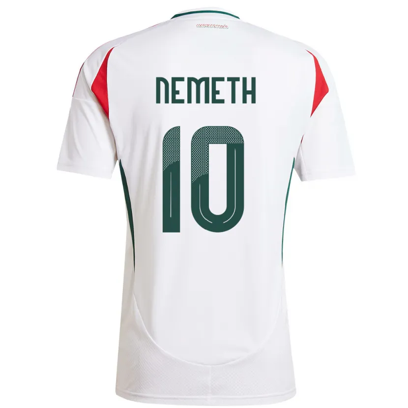 Danxen Women Hungary Hunor Németh #10 White Away Jersey 24-26 T-Shirt