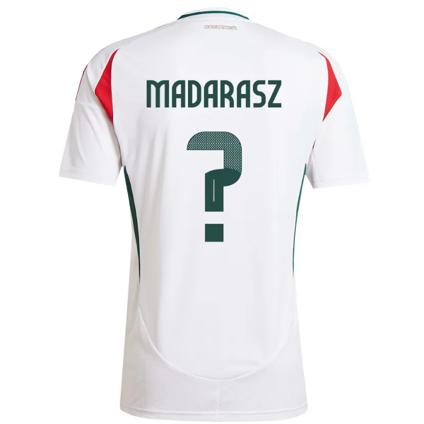 Danxen Women Hungary Ádám Madarász #0 White Away Jersey 24-26 T-Shirt