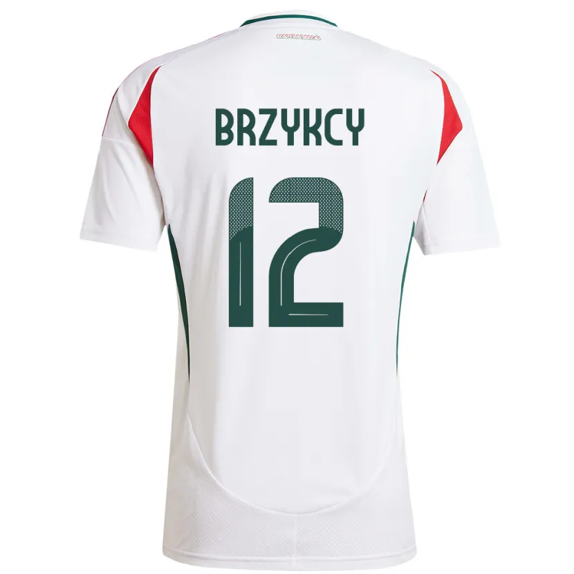 Danxen Women Hungary Lauren Brzykcy #12 White Away Jersey 24-26 T-Shirt