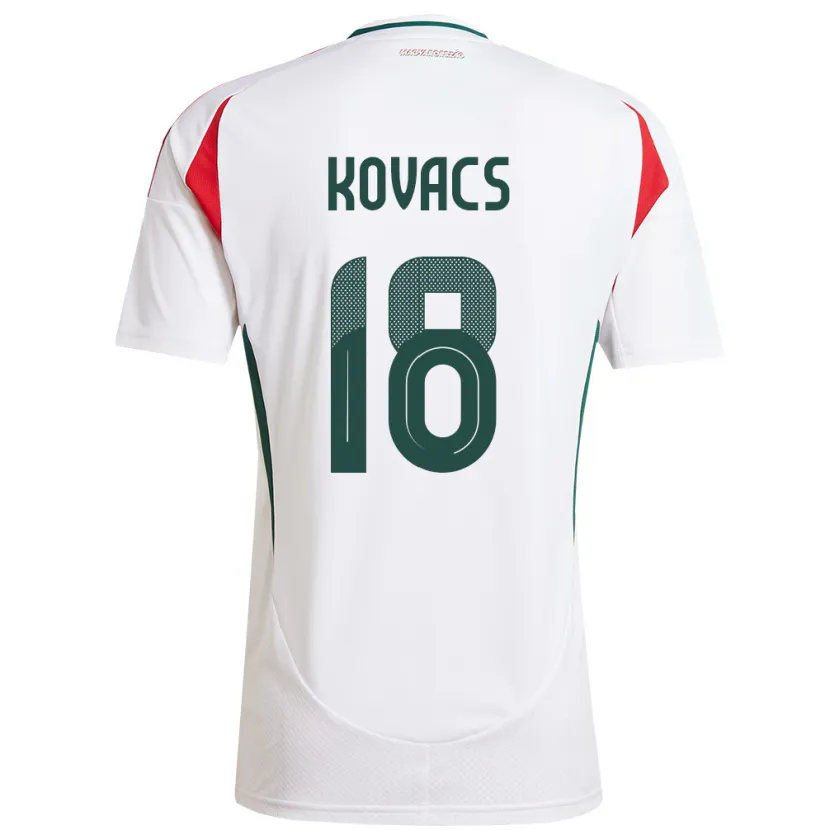 Danxen Women Hungary Laura Kovács #18 White Away Jersey 24-26 T-Shirt