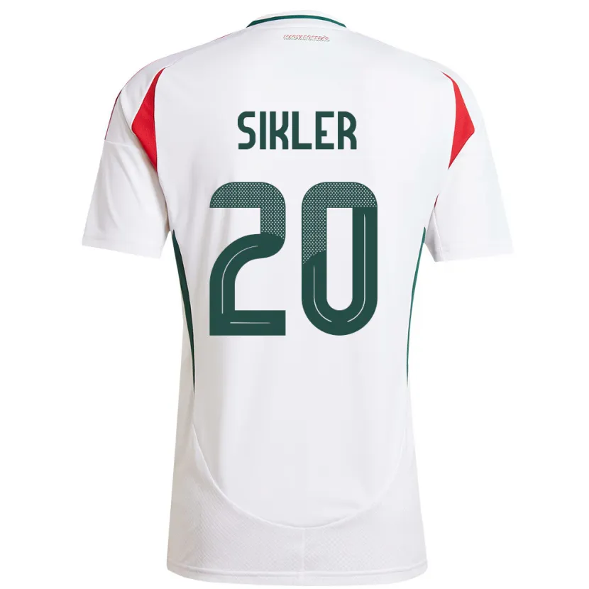 Danxen Women Hungary Kinga Sikler #20 White Away Jersey 24-26 T-Shirt