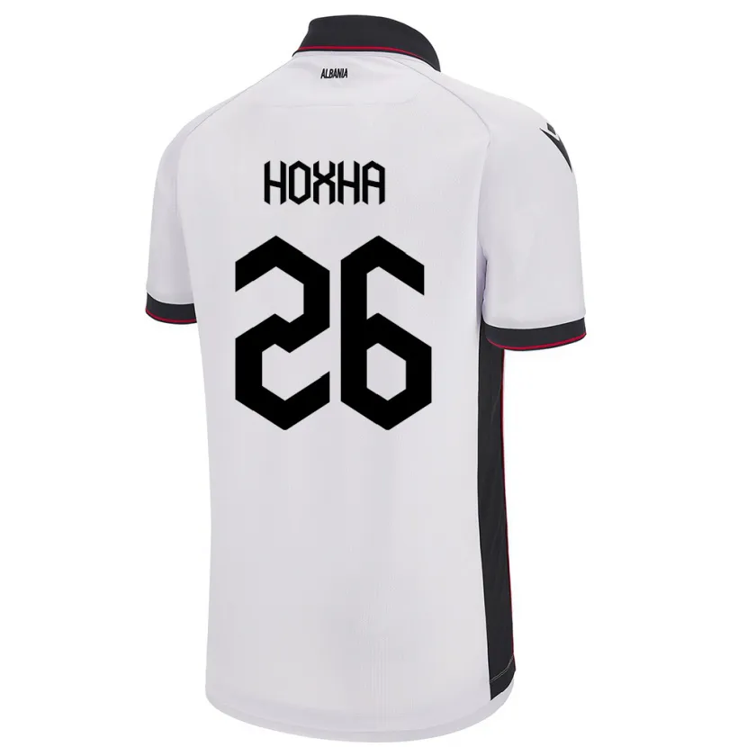 Danxen Women Albania Arbër Hoxha #26 White Away Jersey 24-26 T-Shirt