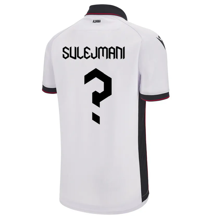Danxen Women Albania Muhadin Sulejmani #0 White Away Jersey 24-26 T-Shirt