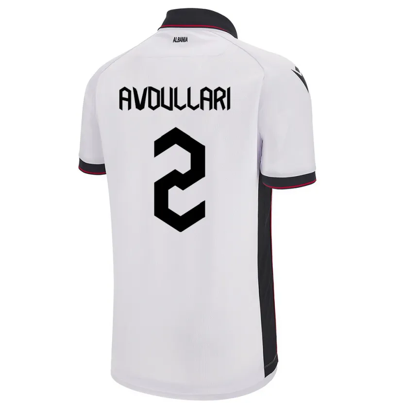 Danxen Women Albania Davide Avdullari #2 White Away Jersey 24-26 T-Shirt