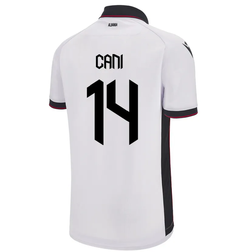 Danxen Women Albania Gabrian Cani #14 White Away Jersey 24-26 T-Shirt