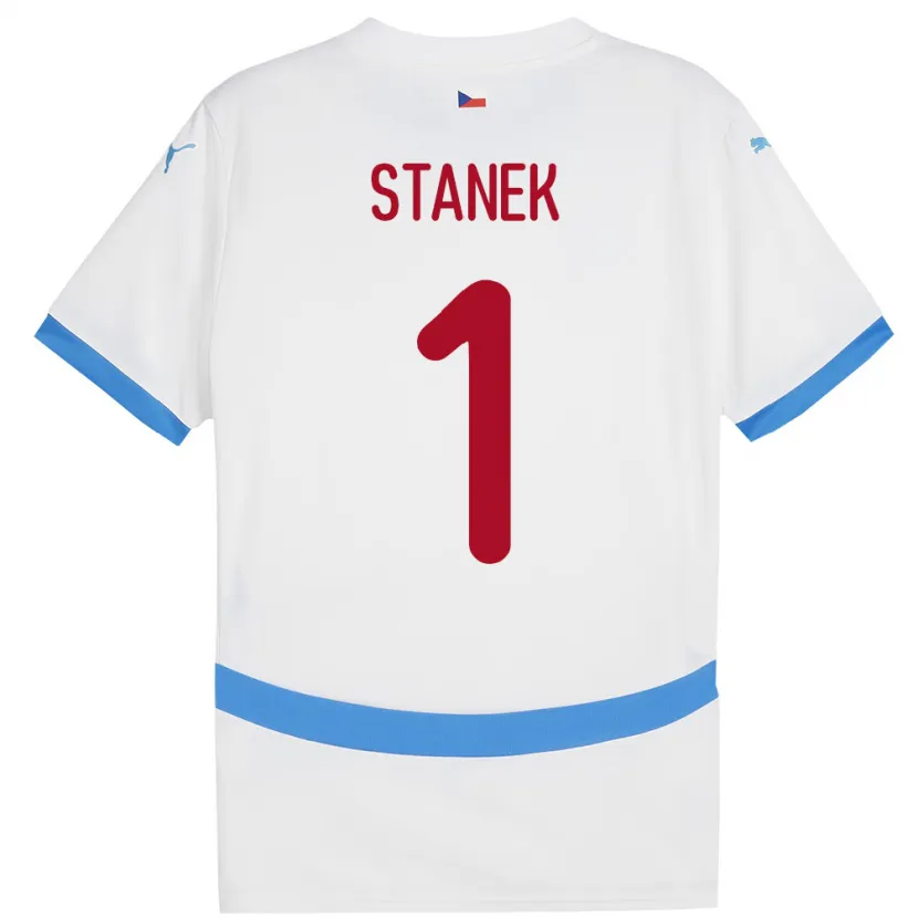 Danxen Women Czech Republic Jindrich Stanek #1 White Away Jersey 24-26 T-Shirt