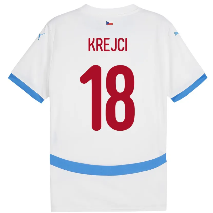 Danxen Women Czech Republic Ladislav Krejci #18 White Away Jersey 24-26 T-Shirt