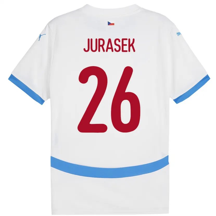 Danxen Women Czech Republic Matej Jurasek #26 White Away Jersey 24-26 T-Shirt