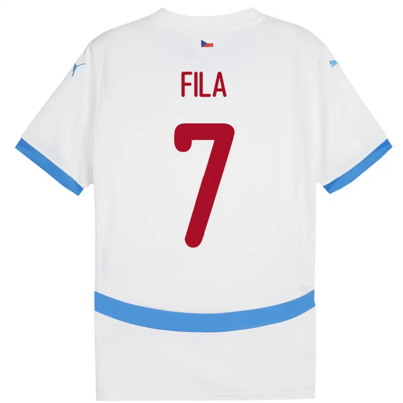 Danxen Women Czech Republic Daniel Fila #7 White Away Jersey 24-26 T-Shirt