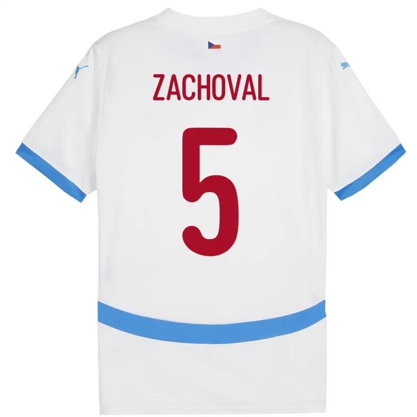 Danxen Women Czech Republic Matej Zachoval #5 White Away Jersey 24-26 T-Shirt