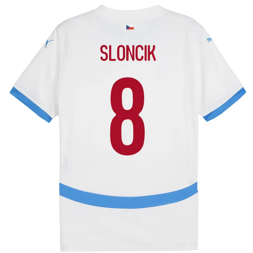 Danxen Women Czech Republic Simon Sloncik #8 White Away Jersey 24-26 T-Shirt