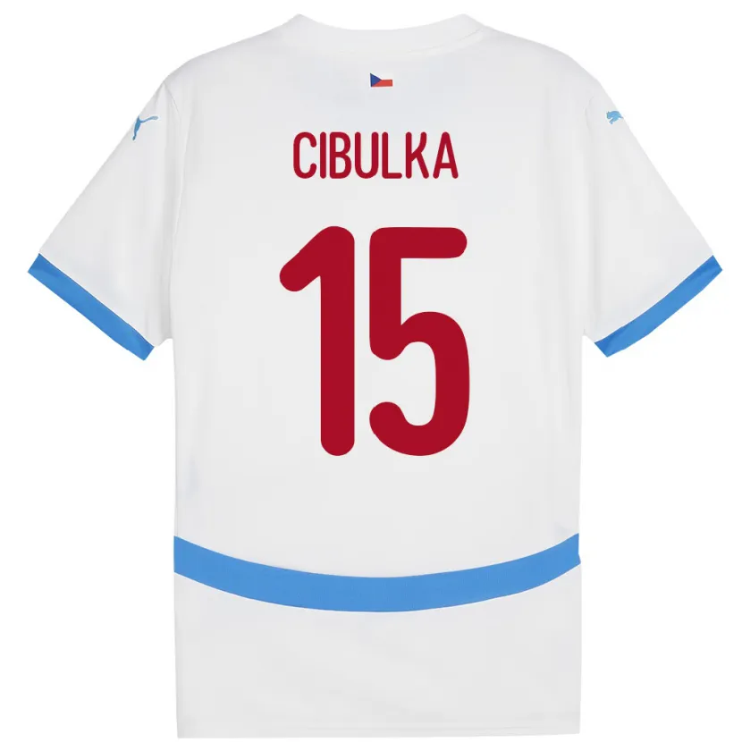 Danxen Women Czech Republic Oskar Cibulka #15 White Away Jersey 24-26 T-Shirt