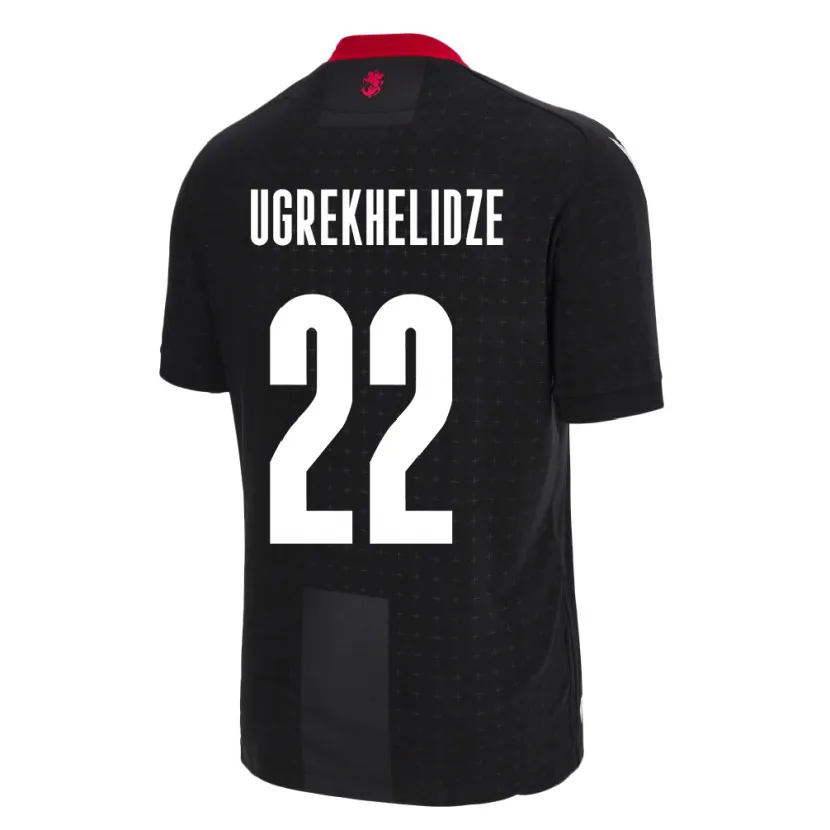 Danxen Women Georgia Nikoloz Ugrekhelidze #22 Black Away Jersey 24-26 T-Shirt