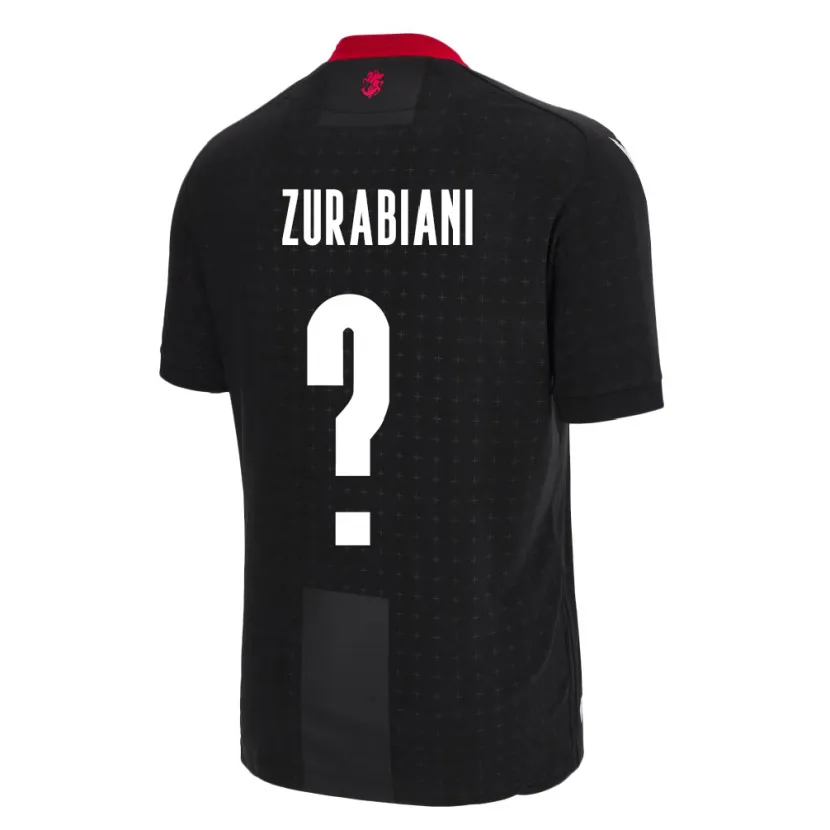 Danxen Women Georgia Davit Zurabiani #0 Black Away Jersey 24-26 T-Shirt