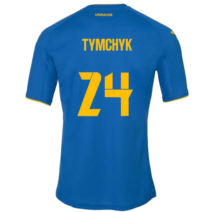 Danxen Women Ukraine Oleksandr Tymchyk #24 Blue Away Jersey 24-26 T-Shirt