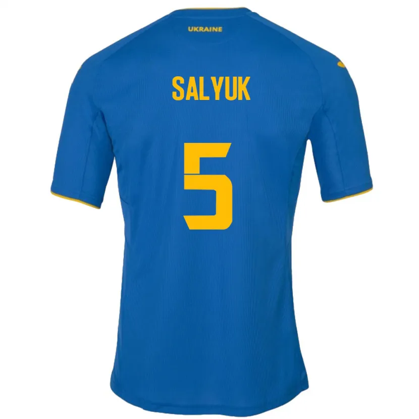 Danxen Women Ukraine Volodymyr Salyuk #5 Blue Away Jersey 24-26 T-Shirt