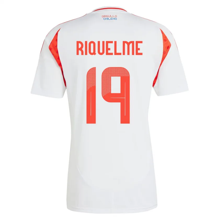 Danxen Women Chile Benjamín Riquelme #19 White Away Jersey 24-26 T-Shirt