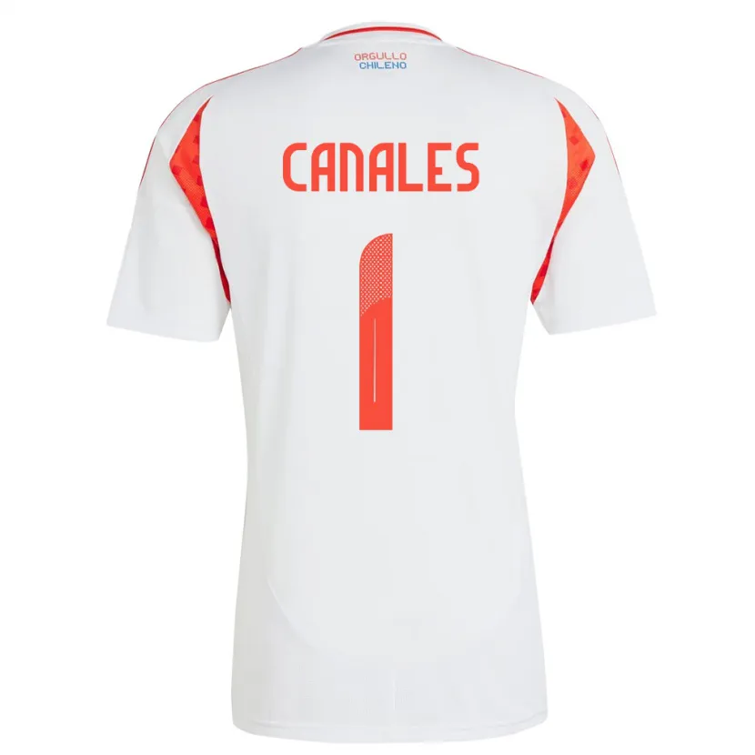Danxen Women Chile Antonia Canales #1 White Away Jersey 24-26 T-Shirt