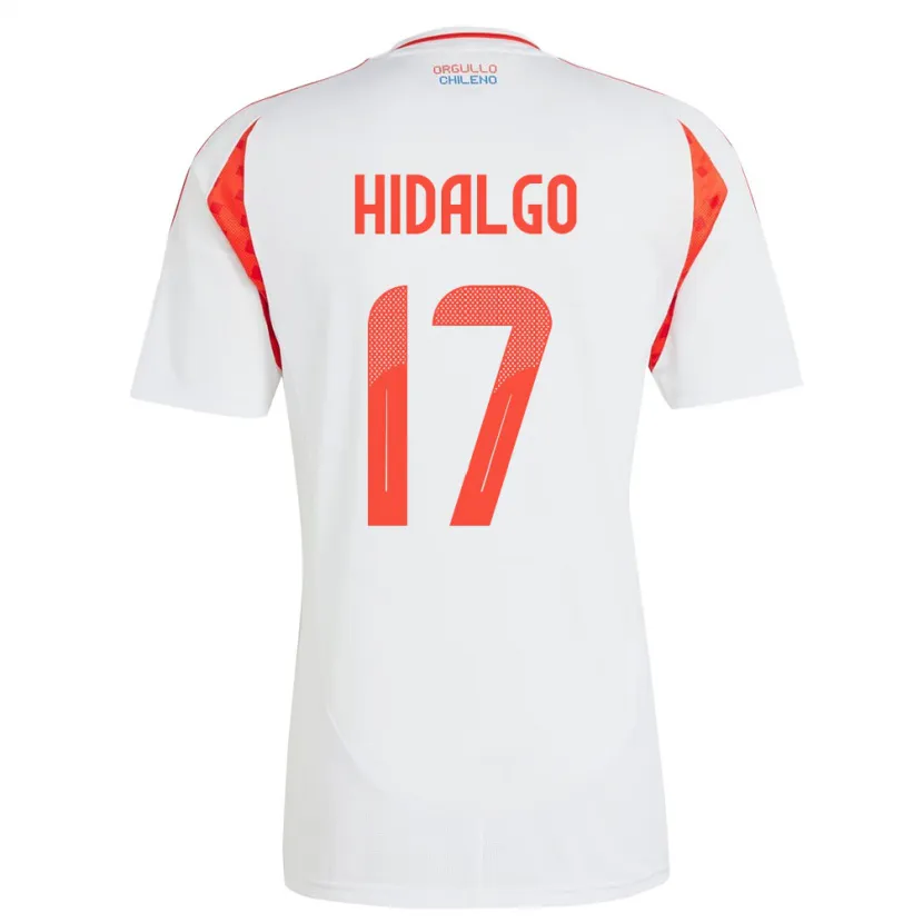 Danxen Women Chile Fernanda Hidalgo #17 White Away Jersey 24-26 T-Shirt