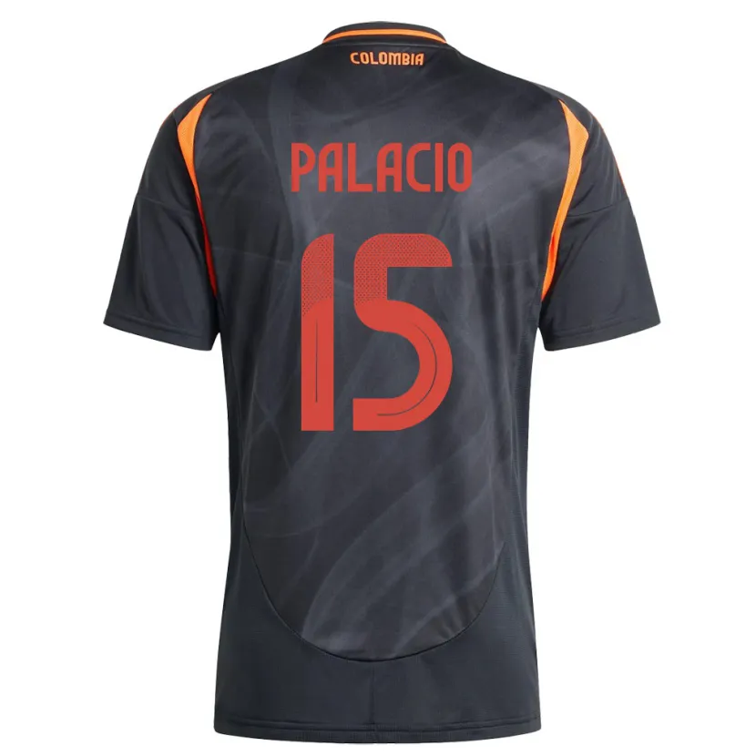 Danxen Women Colombia Nelson Palacio #15 Black Away Jersey 24-26 T-Shirt