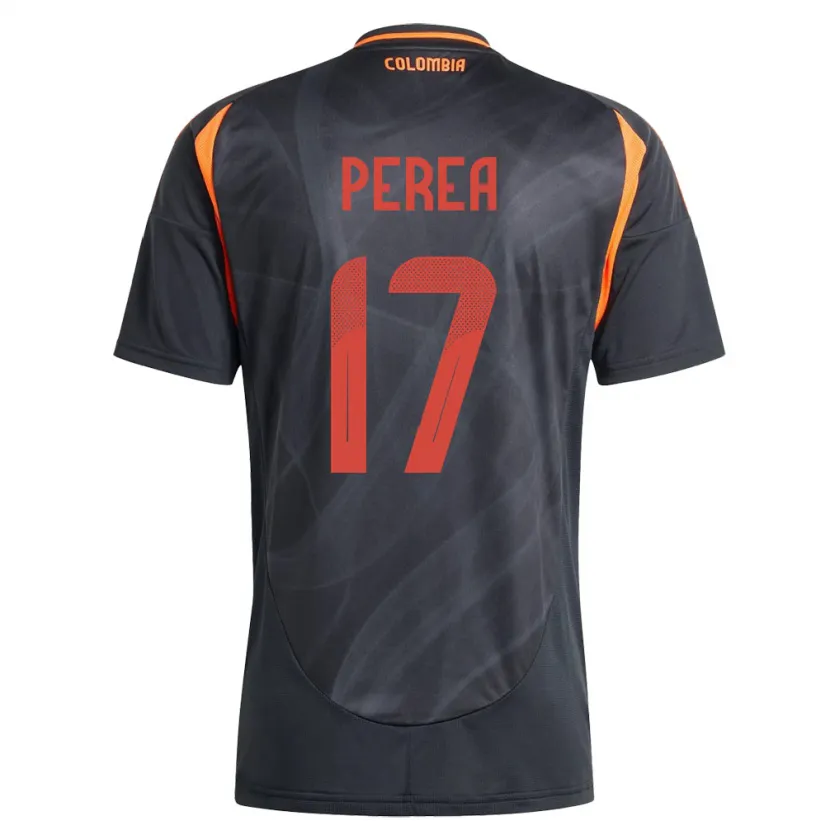 Danxen Women Colombia Óscar Perea #17 Black Away Jersey 24-26 T-Shirt