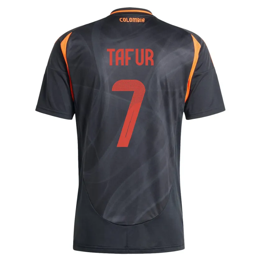 Danxen Women Colombia Luis Tafur #7 Black Away Jersey 24-26 T-Shirt