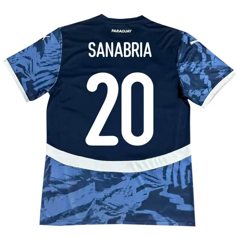 Danxen Women Paraguay Tobías Sanabria #20 Blue Away Jersey 24-26 T-Shirt